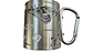 Caneca inox Portugal 220ml cor Prateada - Miniatura 3