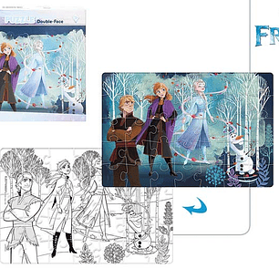 Puzzle frozen 35pcs 25x17cm 2in1 ref.115471 ref.77810