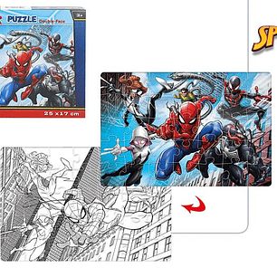 Puzzle homem aranha 35pcs 25x17cm +3a ref.108312 ref.77809