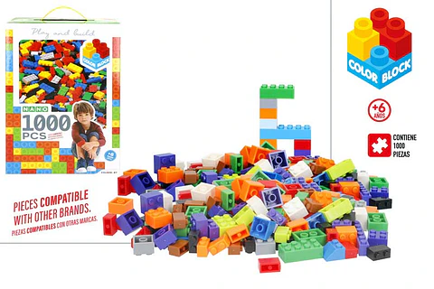 Brinquedo bloco puzzle 1000pcs +6A ref.47941