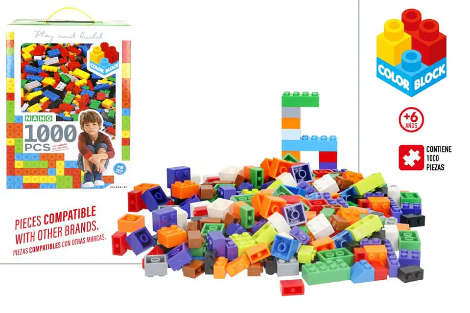 Brinquedo bloco puzzle 1000pcs +6A ref.47941 1