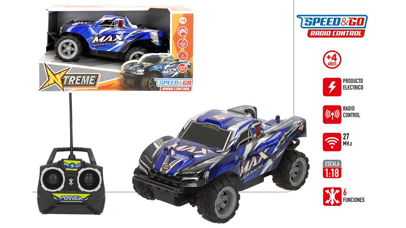 Brinquedo carro com comando +4a scale 1:18 ref.41359 1