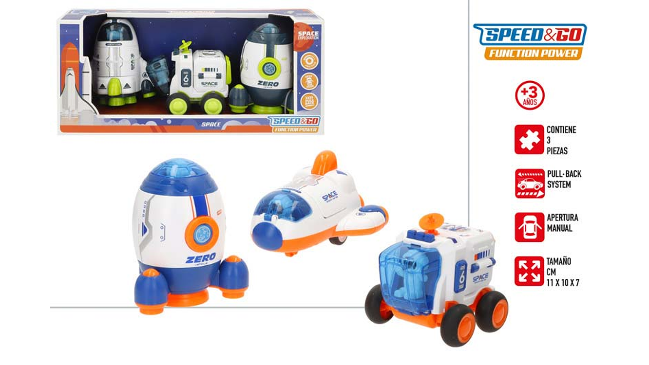Brinquedo space 3pcs +3a ref.39531 1