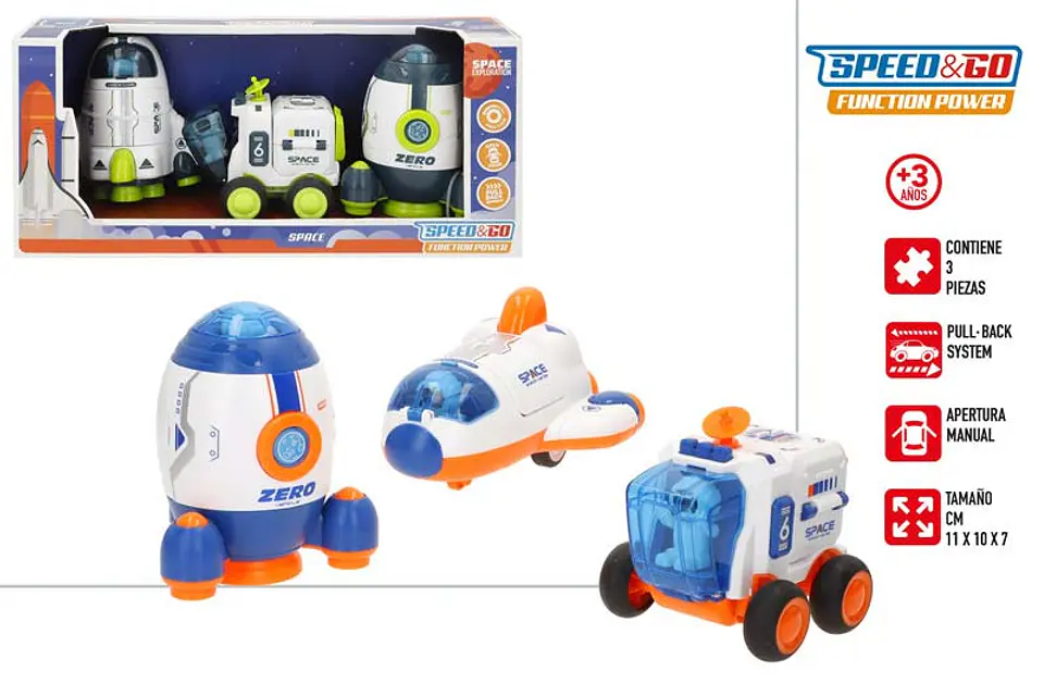Brinquedo space 3pcs +3A ref.39531 1