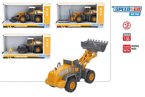 Brinquedo carro de construcao +3A scala 1:55 ref.47973