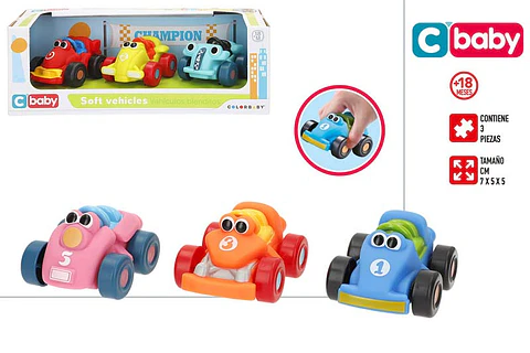 Brinquedo mini carro 3pcs +18M ref.39577