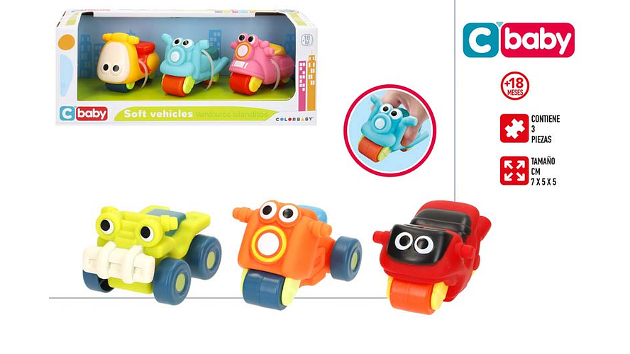 Brinquedo mini carro 3pcs +18m ref.39576 1