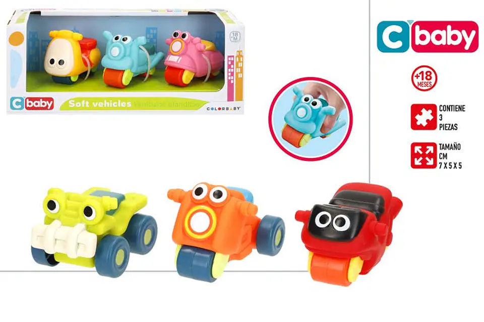 Brinquedo mini carro 3pcs +18M ref.39576 1