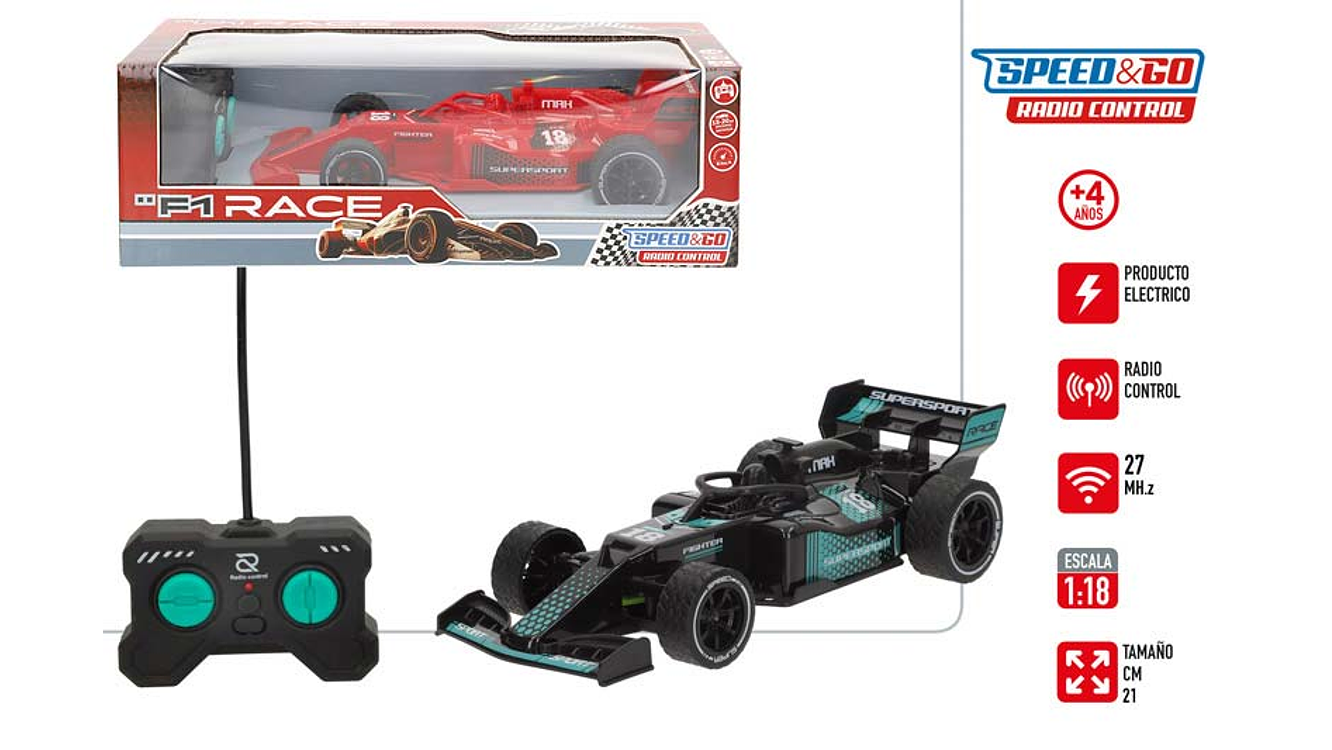 Brinquedo carro com comando f1 race +4a ref.47372 1