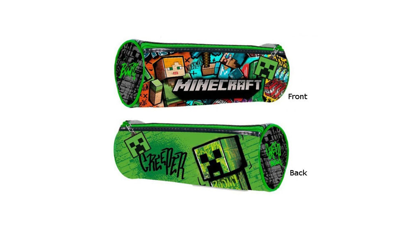 Estojo lápis Minecraft 22x9cm MC00052 1