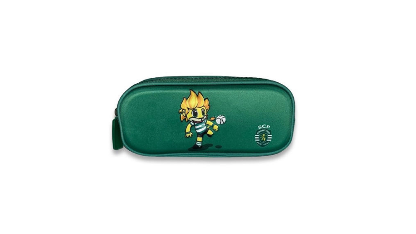 Estojo lápis Sporting 3D duplo fecho SP1102  1