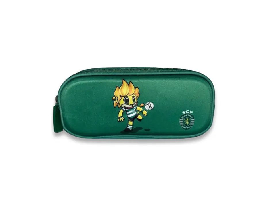 Estojo lápis Sporting 3D duplo fecho SP1102  1