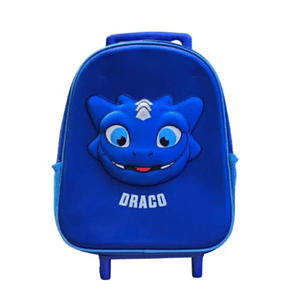 Mochila escolar com roda Porto trolley 3d 31 cm PTO1105