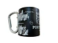 Caneca inox Portugal 220ml cor Preto - Thumbnail 1