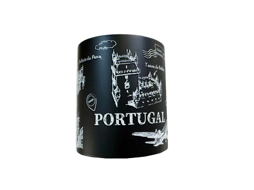 Caneca inox Portugal 220ml cor Preto 2