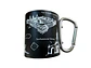 Caneca inox Portugal 220ml cor Preto - Thumbnail 3