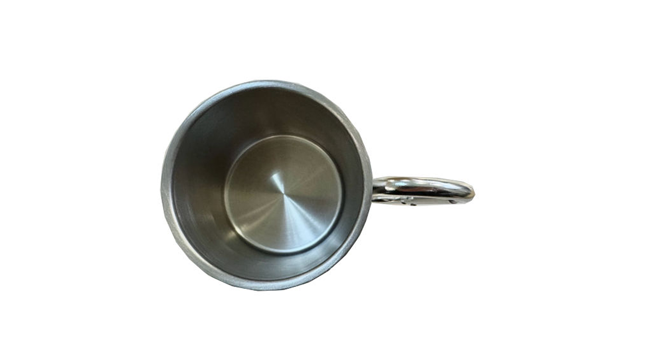 Caneca inox Portugal 220ml cor Prateada 4