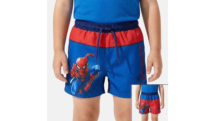 Calcao Praia Homem Aranha 5-10anos Spi36-0367 Spi24-0367 1