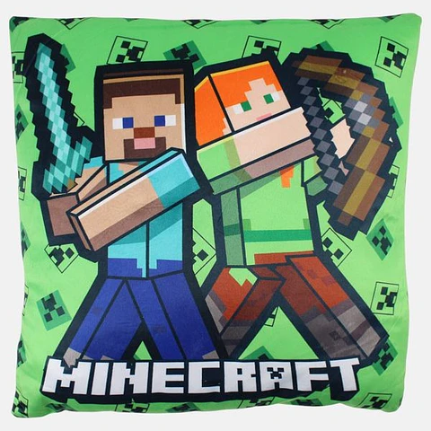 Almofada Minecraft 38X38cm 100%Poliester