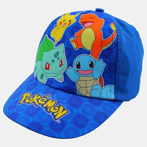 Boné Pokemon Menino tamanho ajustável para crianças entre 3-6 anos