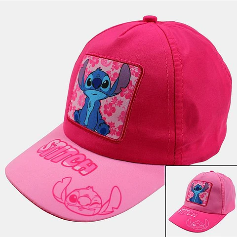 Boné Stitch Menina tamanho ajustável para crianças entre 3-6 anos