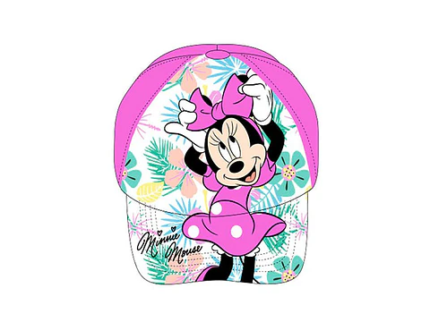 Boné Minnie tamanho ajustável para crianças entre 3-6 anos