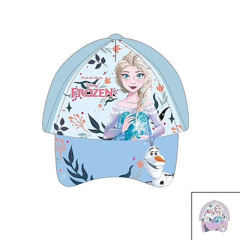 Boné Frozen tamanho ajustável para crianças entre 3-6 anos