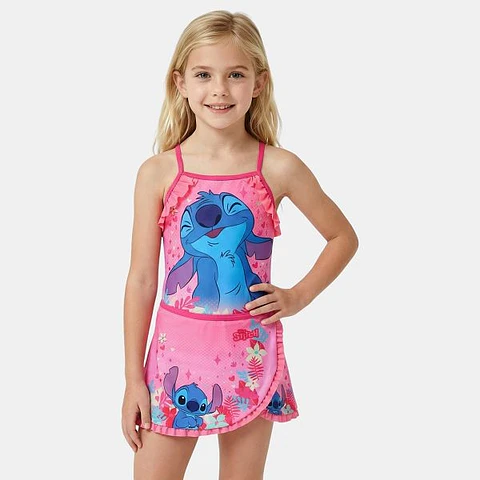Fato Banho Stitch Menina 3-8anos Lil36-0802