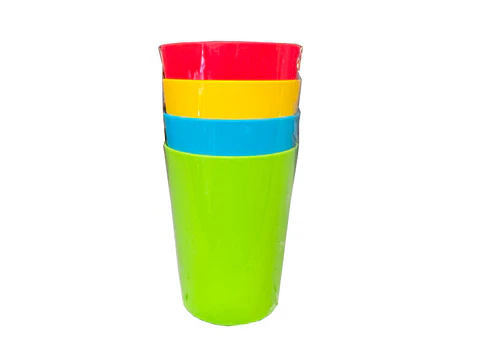 Copo plástico 4pcs 500ml reutilizável