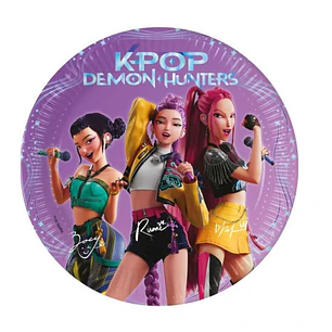 Festa K-Pop Prato de Papel 8pcs 19.5cm