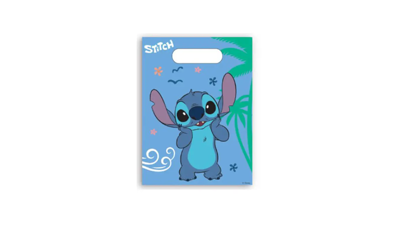 Festa Stitch Saco Plástico 6pcs 16x22cm 1