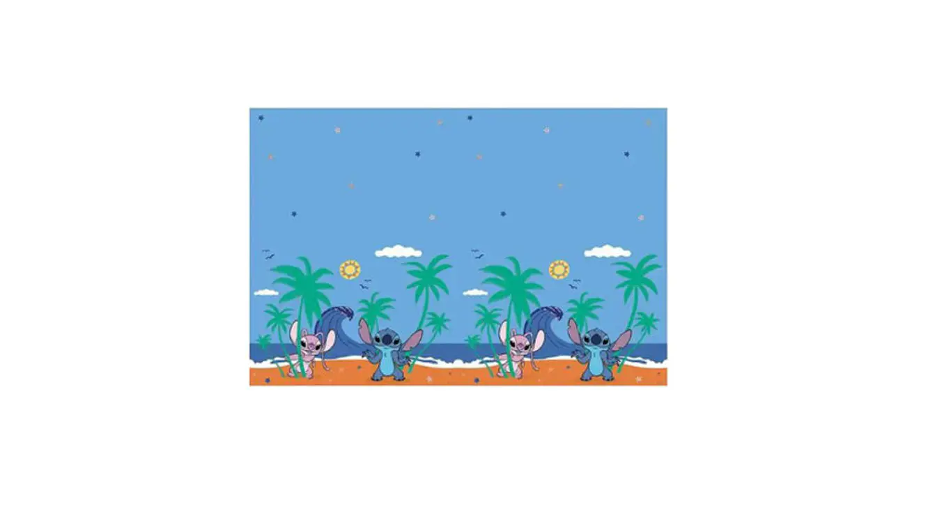 Festa Stitch Toalha de Mesa 120X180cm Plástica 1