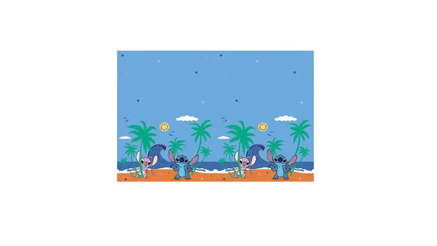 Festa Stitch Toalha de Mesa 120X180cm Plástica 1