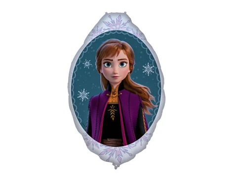 Festa Frozen Balão Anna Espelho 68X90cm +3A