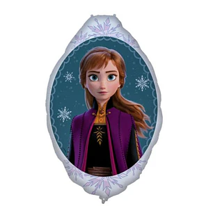 Festa Frozen Balão Anna Espelho 68X90cm +3A
