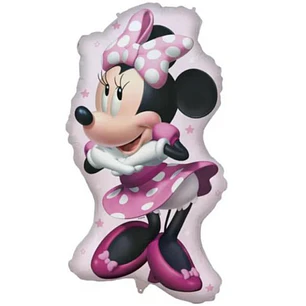 Festa Minnie Balão 3D 53X89cm +3A