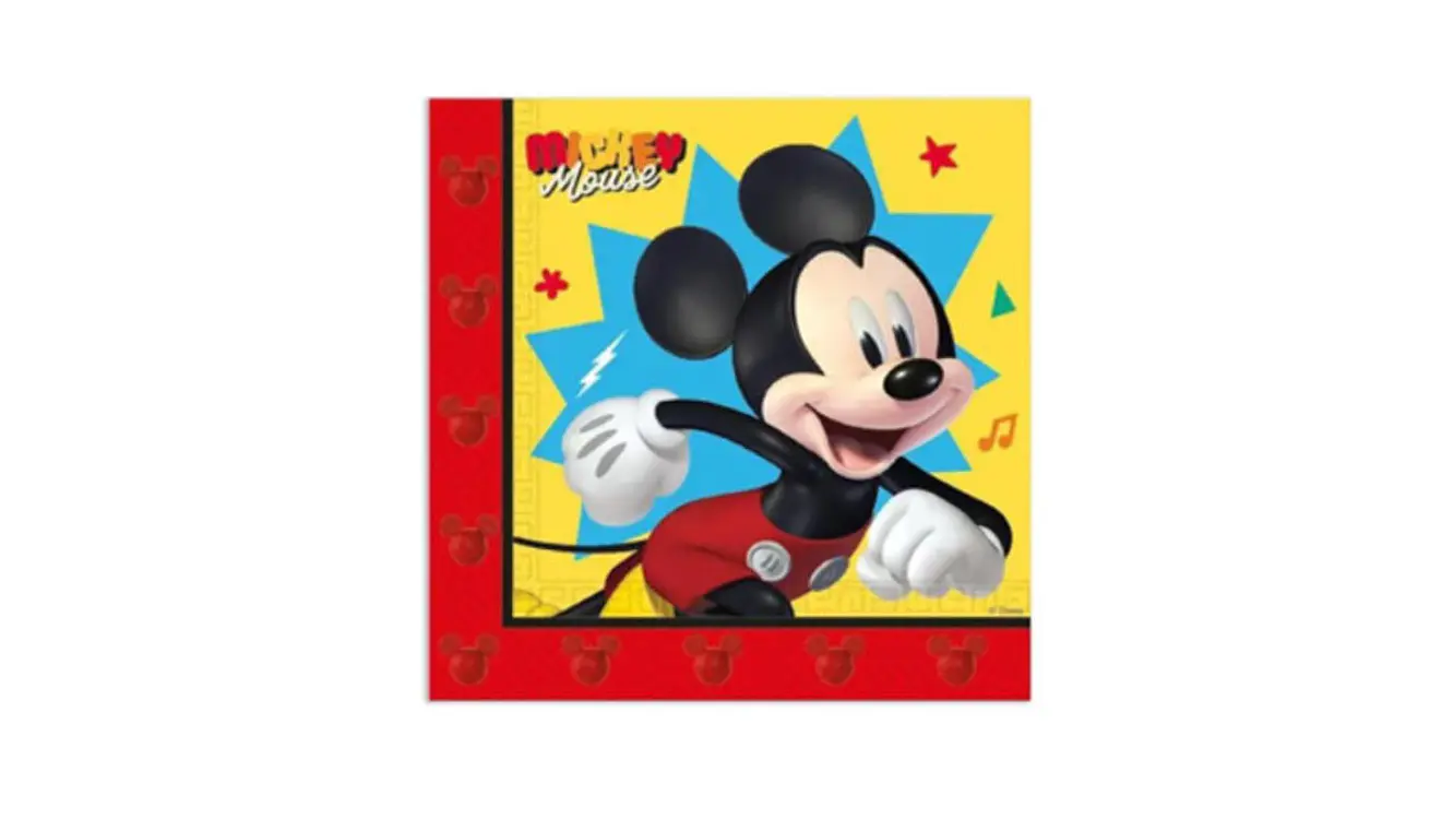 Festa Mickey Guardanapos de papel 20pcs 33X33cm 1