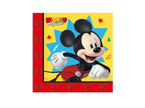 Festa Mickey guardanapos de papel 20pcs 33X33cm