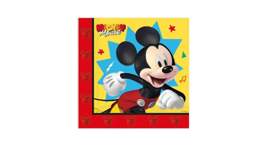 Festa Mickey Guardanapos de papel 20pcs 33X33cm 1