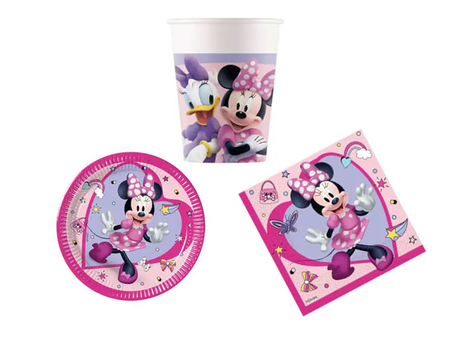 Conjunto de festa Minnie 36peças para 8 Pessoas 1