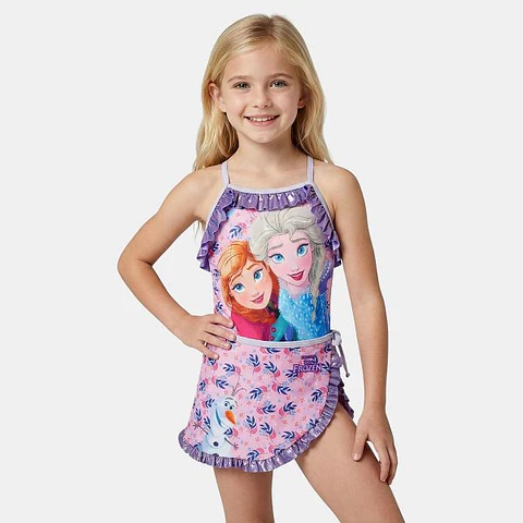 Fato Banho Frozen Menina 3-8anos Fro37-1435
