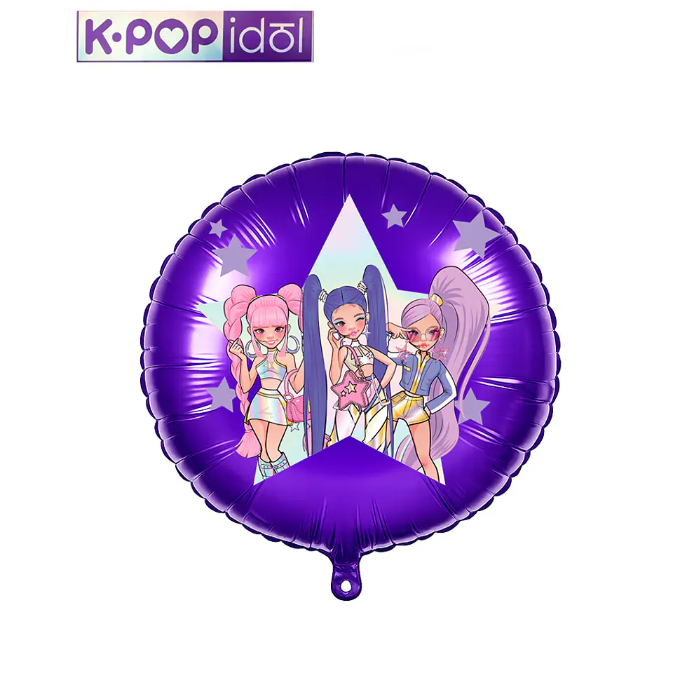 Festa K-POP IDOL Balão de Foil 46cm 1peça +3anos 1