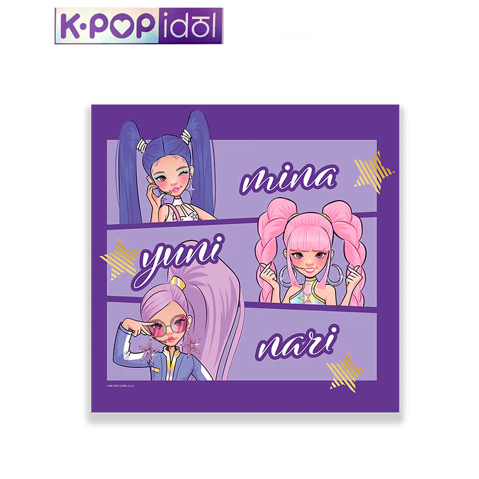 Festa K-POP IDOL Guardanapos de papel 33x33cm 20pcs 1