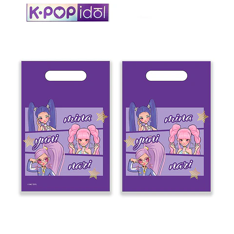 Festa K-POP IDOL Sacos plástico 17x25cm 6pcs