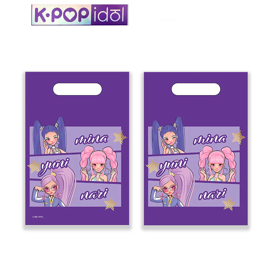 Festa K-POP IDOL Sacos plástico 17x25cm 6pcs 1