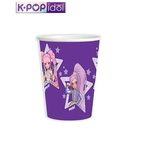 Festa K-POP IDOL Copos de papel 8pcs