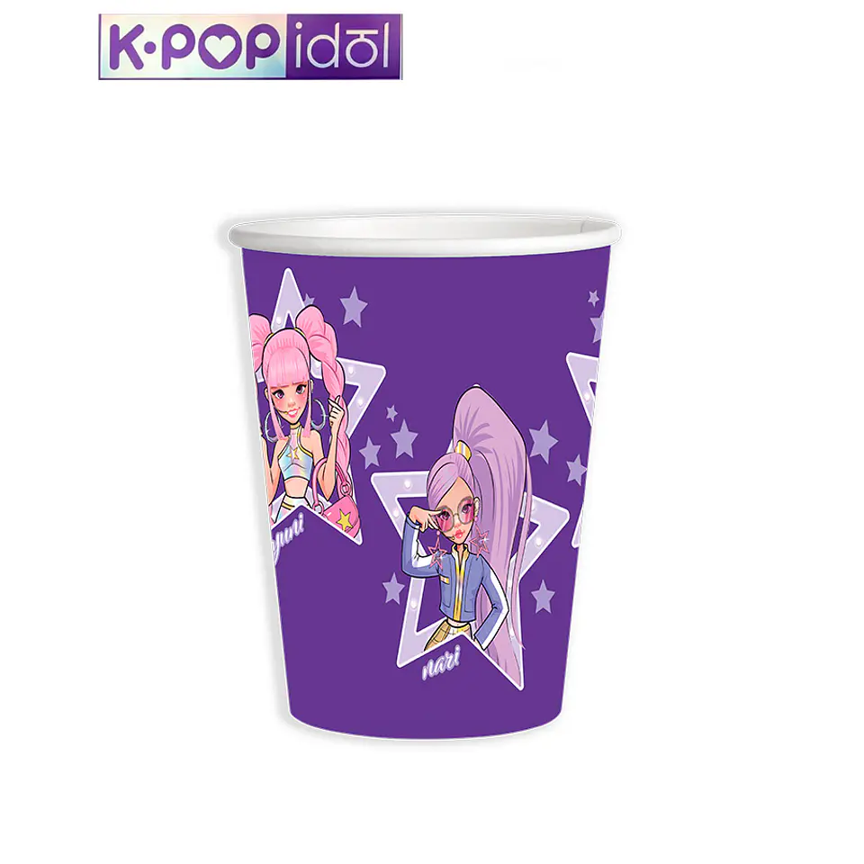 Festa K-POP IDOL Copos de papel 8pcs 1