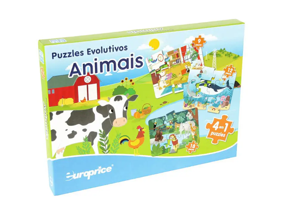 Puzzles Evolutivos – Os Animais 4em1 +3A 1