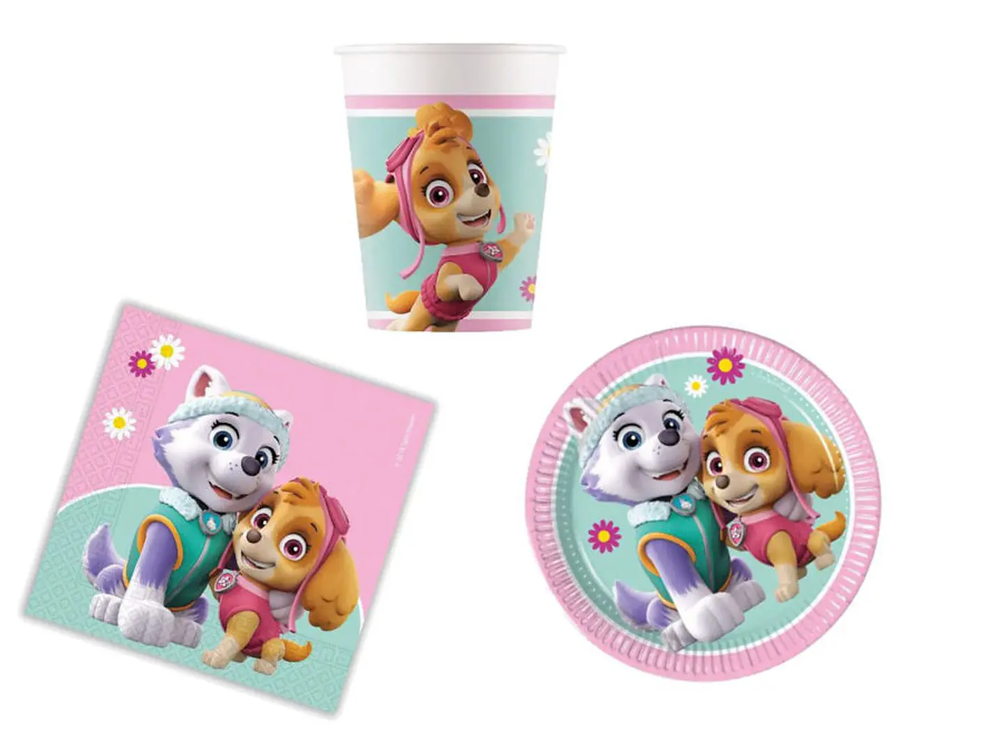 Conjunto de Festa Paw Patrol Menina 36 peças para 8 Pessoas 1