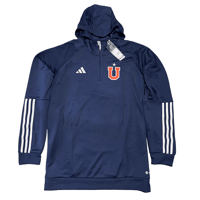 Poleron U de Chile 2023 azul, Adidas oficial